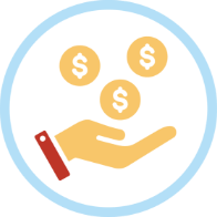Savings and support icon