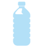 Tips to help manage symptoms; drink plenty of water icon