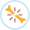 Side effect; falls & fractures icon