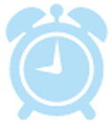 Tips to help manage symptoms; stick to a consistent sleep schedule icon