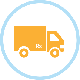 Specialty pharmacy delivery; icon