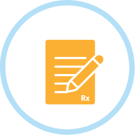 Specialty pharmacy paperwork, icon