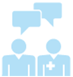 Tips to help manage symptoms; talk to your healthcare team icon
