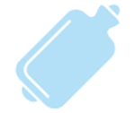 Tips to help manage symptoms; try using hot or cold compresses icon